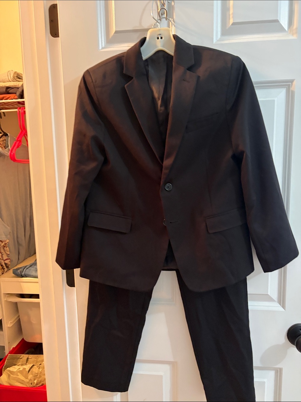 Calvin Klein Boys Black Two-Piece Suit